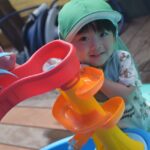 水遊び、氷遊び、楽しいな！