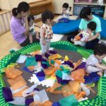 花紙で遊んだよ