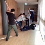 不審者対応の避難訓練