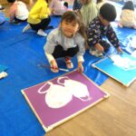【３歳児】絵画教室【１２月の様子】