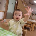 １歳　片栗粉遊び