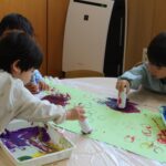 【２歳児】感触あそび【４月の様子】