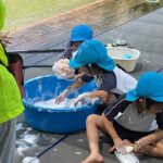 泡遊び（4歳児）