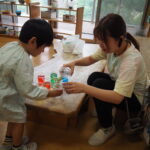 【４歳児】スライム作り【８月の様子】